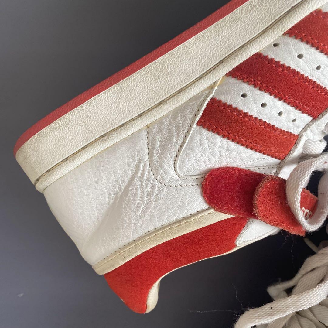 2002年adidas ハイカットスニーカー スーパースター ホワイト