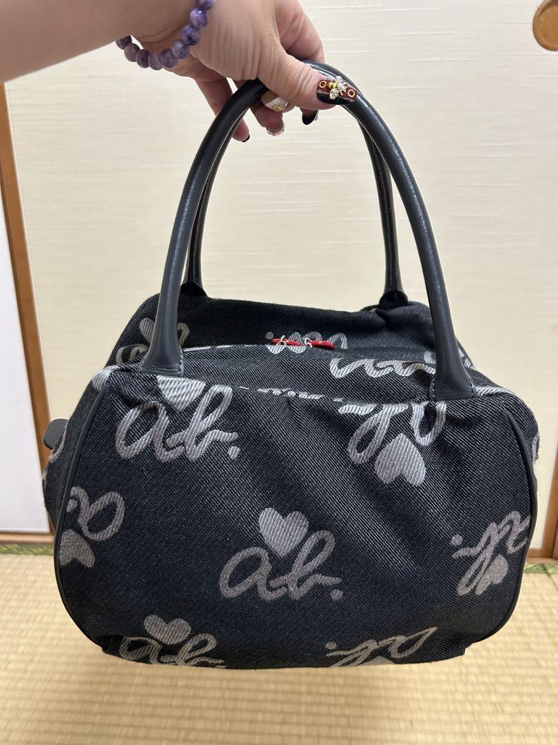 美品　アニエスベー　デニムハンドバッグ