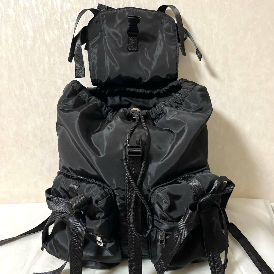 ♡美品♡Casselini キャセリーニ リボンバックパック リュック 黒