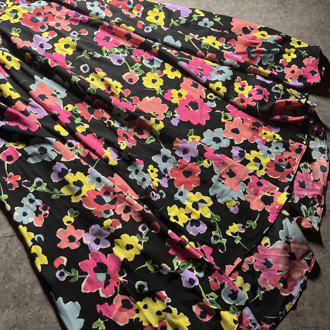美品 kate spade ノースリーブ 花柄ワンピース サイズ2