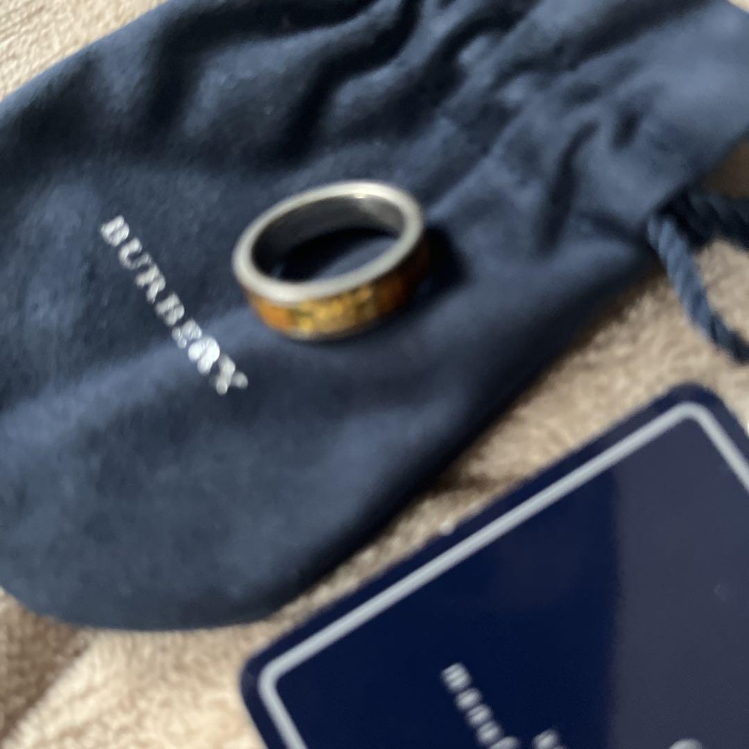 BURBERRY シルバー925 チェック リング最 安値 で
