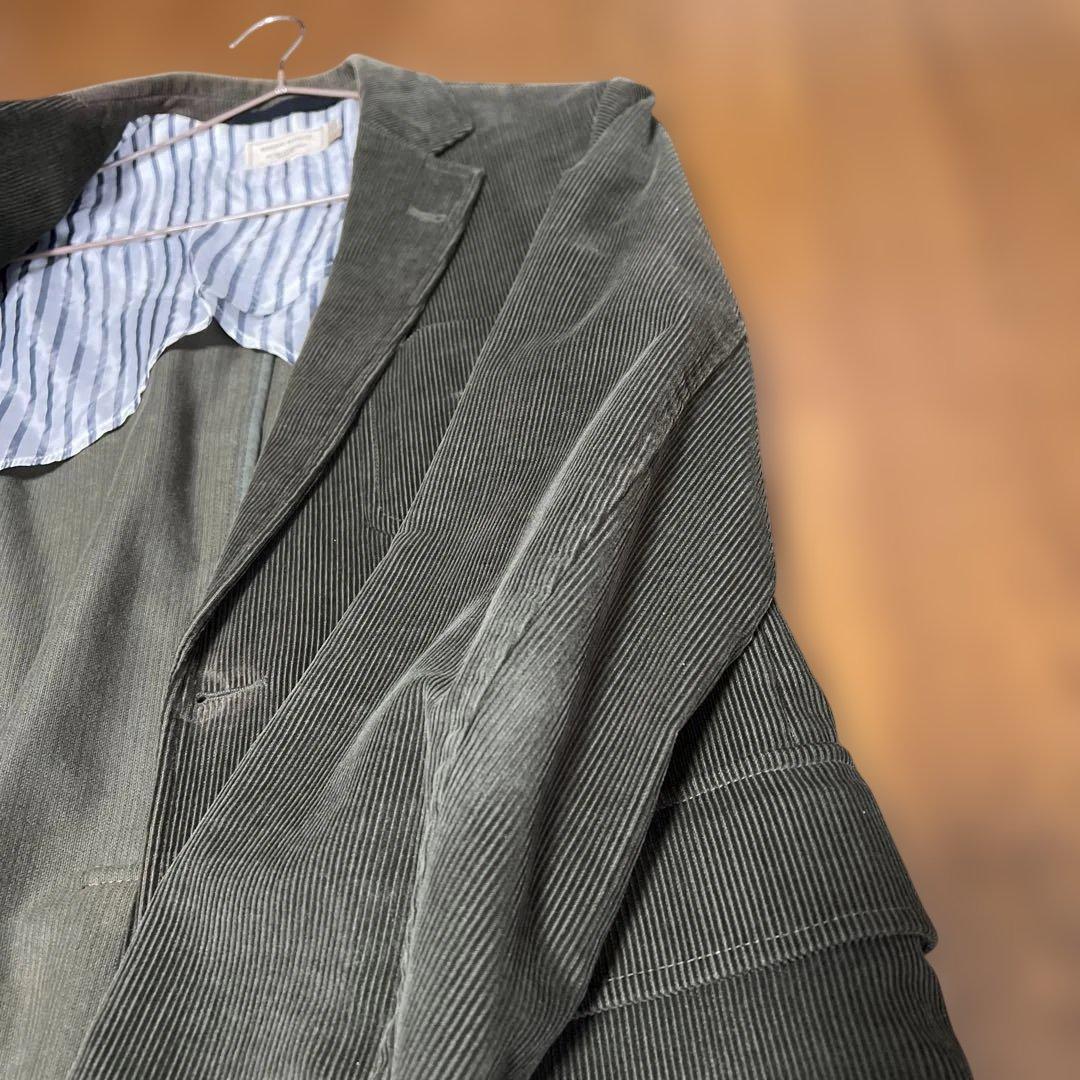 maisonkitsune メンズ コーデュロイ ジャケット ダークグリーン maisonkitsune メンズ コーデュロイ ジャケット ダークグリーン