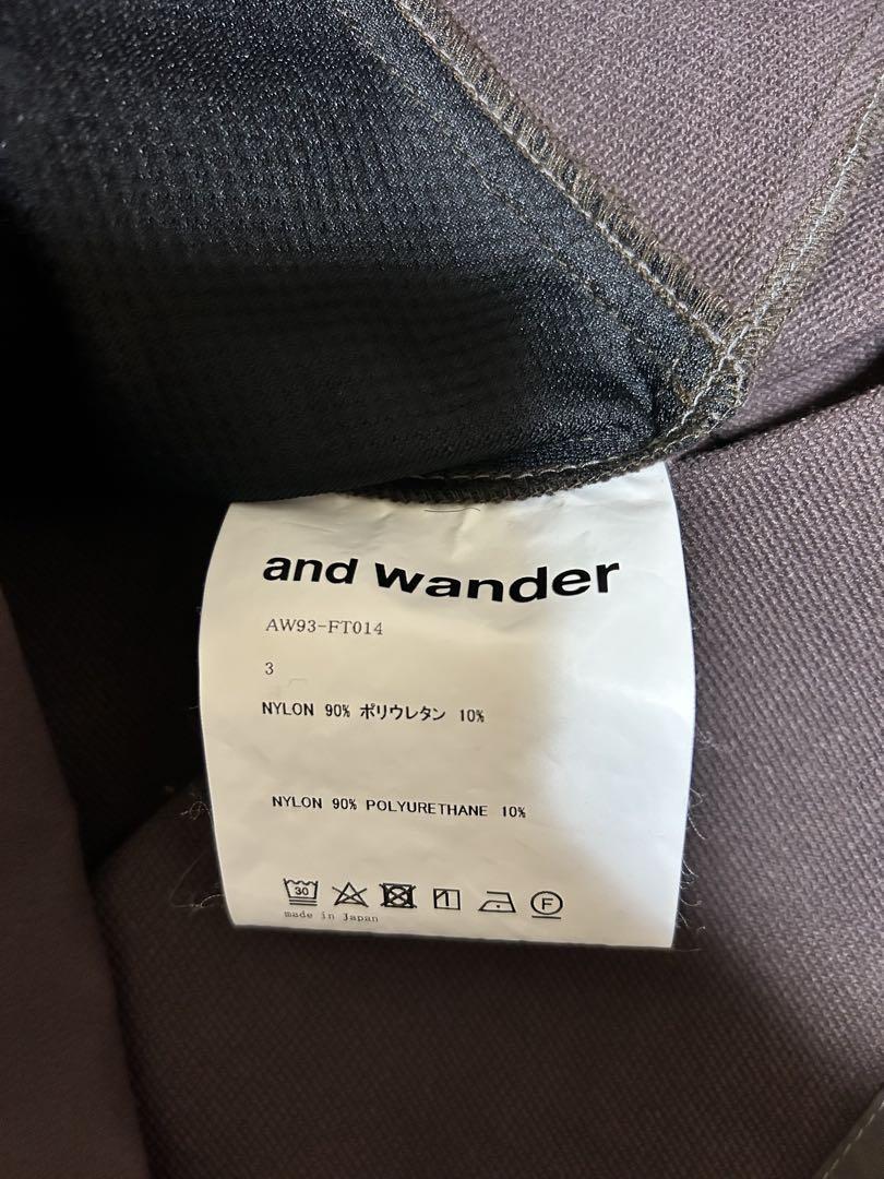 and wanderスプラッタープリント ナイロンダブルクロス フーディ and wanderスプラッタープリント ナイロンダブルクロス フーディ