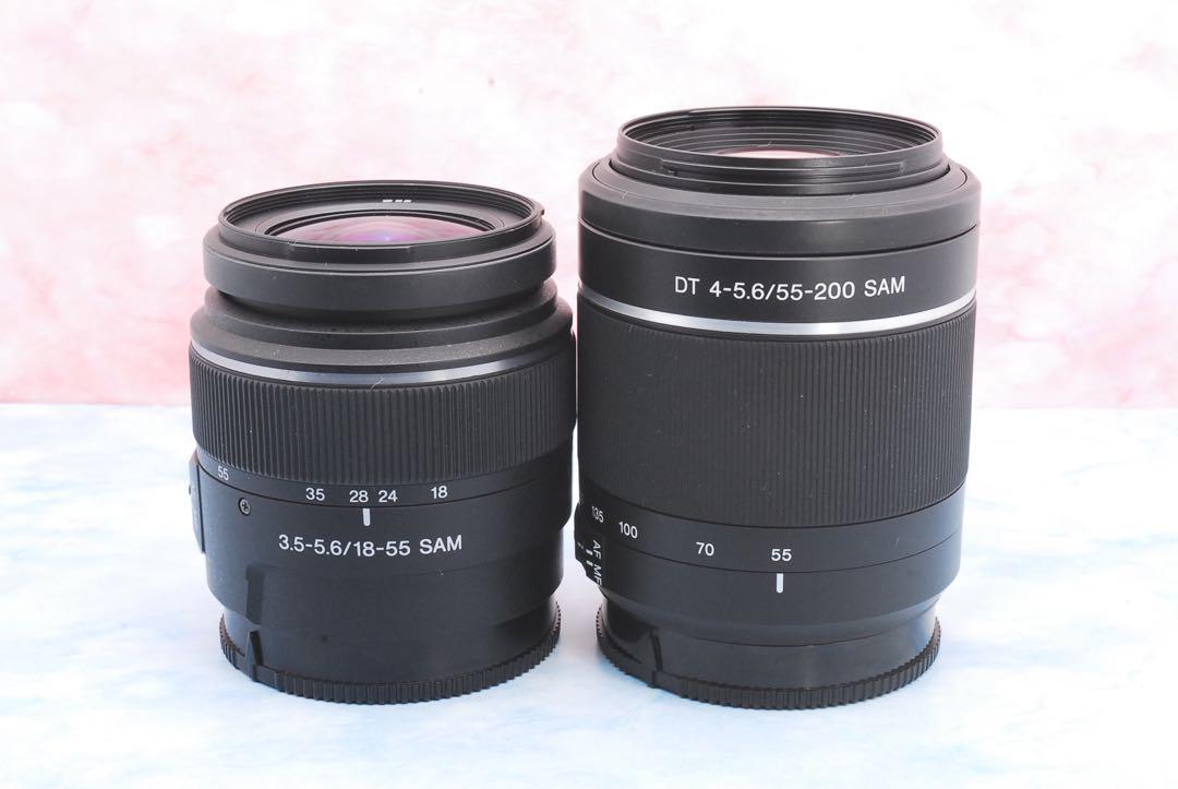 ソニー SONY α57★お得なWレンズ★一眼レフカメラ★ショット数少