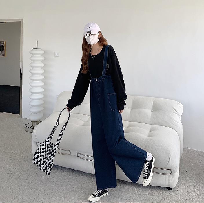 大きいサイズ　レディース デニム　サロペット　パンツ　オーバーオール