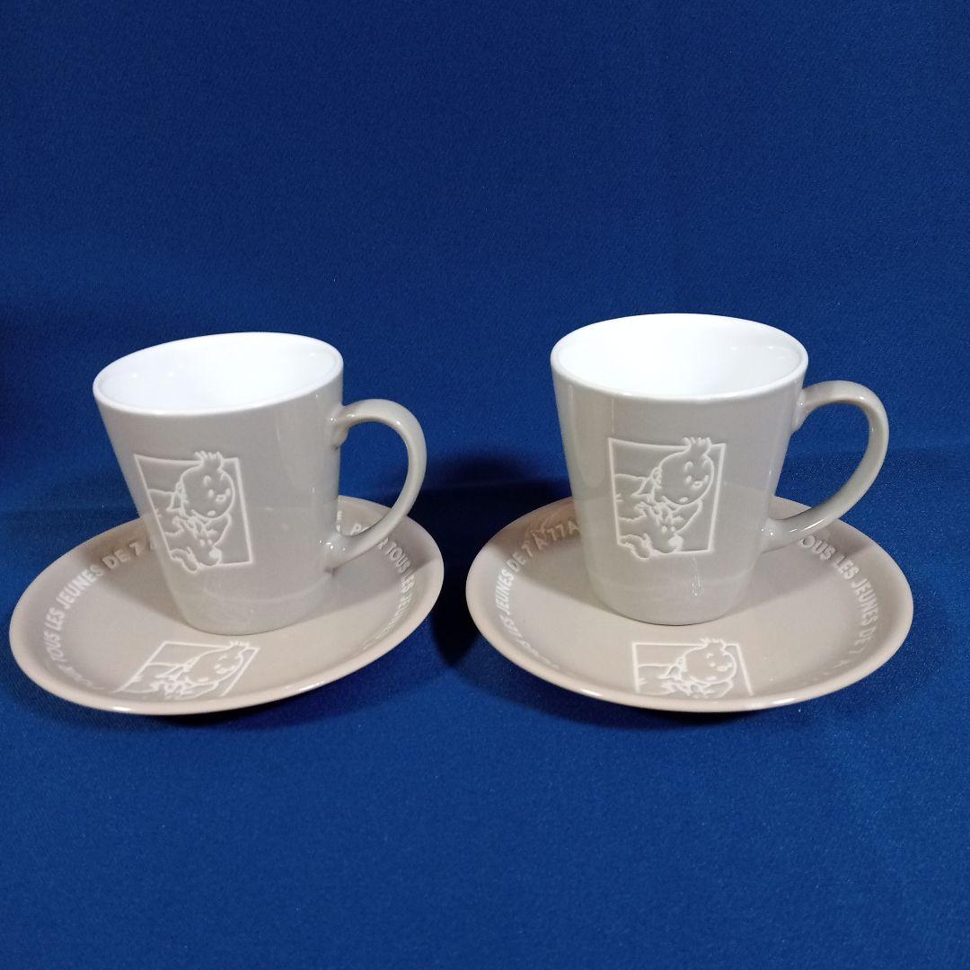 TINTIN★タンタン★コーヒー碗皿★2客セット★未使用
