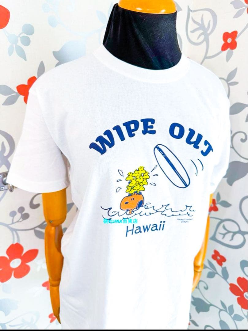 【新品】スヌーピー TEE モニホノルル ハワイ Tシャツ サーフィン L