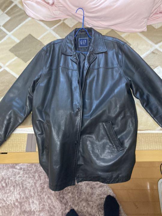 2022人気新作 即購入可能!old gap レザー カーコート レザー トップゲーム オールドギャップ GAP OLD レザージャケット 本革良品 ライダース 90s レザージャケット
