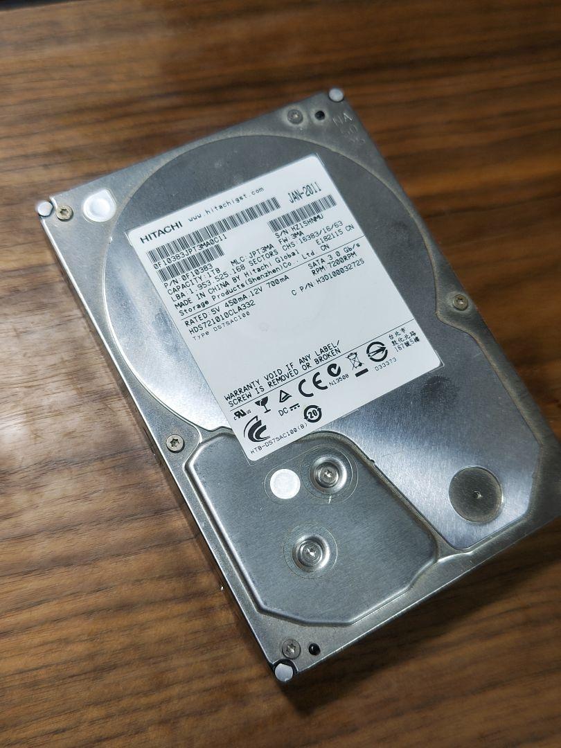 Hitachi HD　1TB ジャンク HITACHI 1TB HDDジャンク扱い② - メルカリ