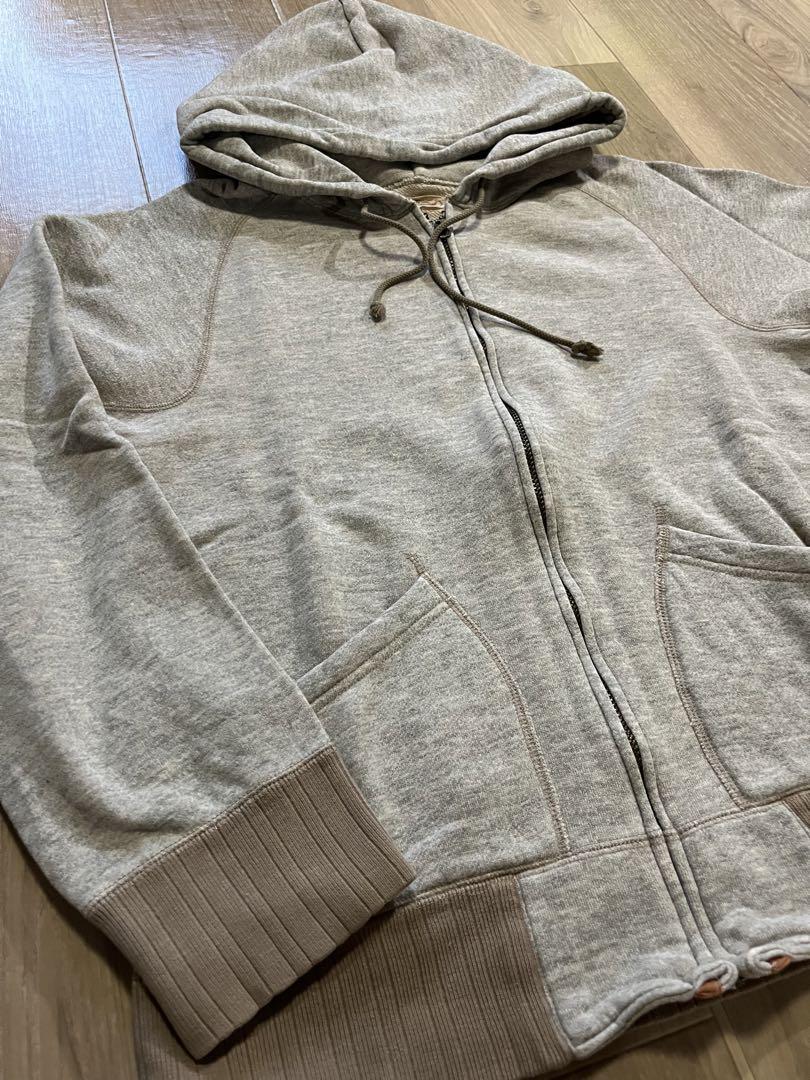 【40s〜50s】ジップパーカー　ヴィンテージ　フックレスジッパー　古着　M