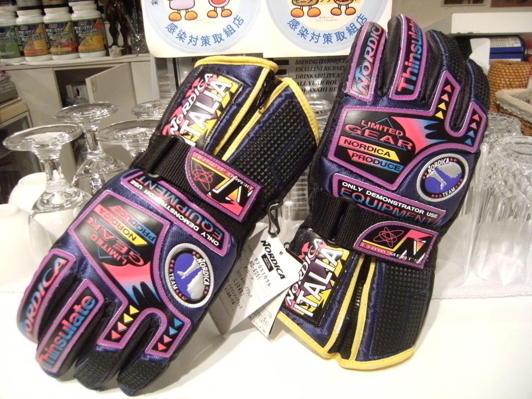 未使用★昭和レトロ★日本製★スキー NORDICA ノルディカ 手袋 グローブ