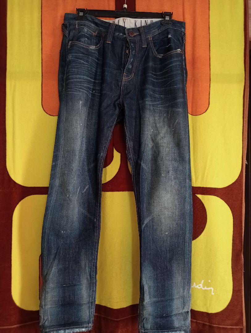 PEARLY KING fade denim pants y2k Gパン 34