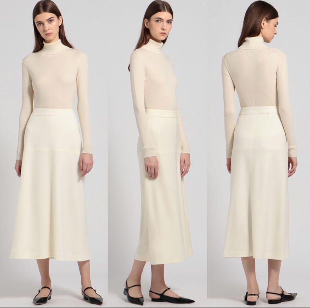 セオリーリュクス ロングスカート 36 チャコールメランジ セオリーリュクス ロングスカート 36 チャコールメランジ