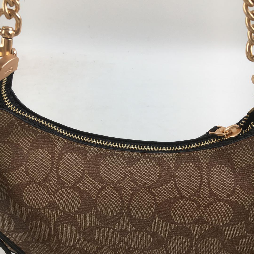 新品未使用 COACH テリ アンダーアームバッグ ダークブラウン