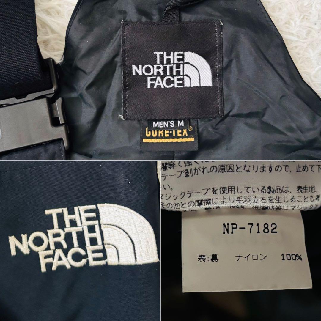 極美品✨ザノースフェイスビブパンツGORE-TEX M スノーウェア　ブラック