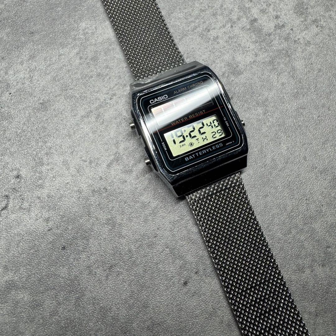 CASIO AL-180 ソーラー腕時計 稼働 レア