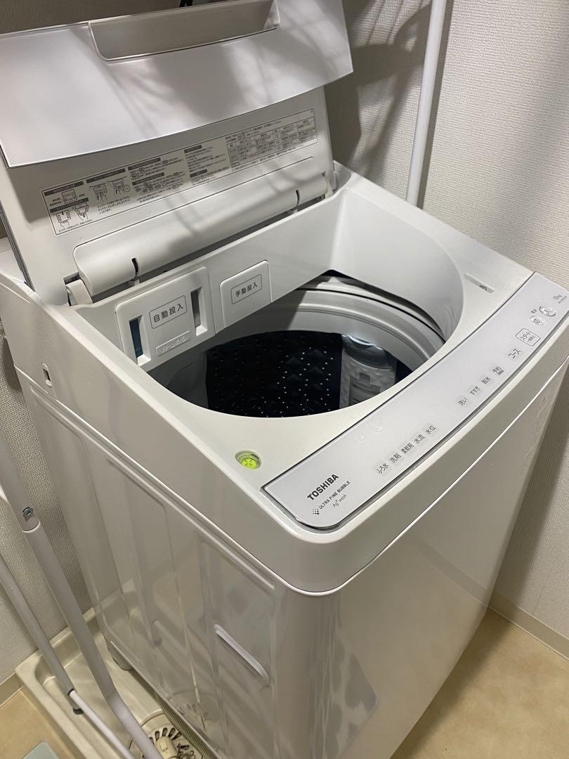 【美品】全自動洗濯機東芝AW-10DP2(W) 10kg