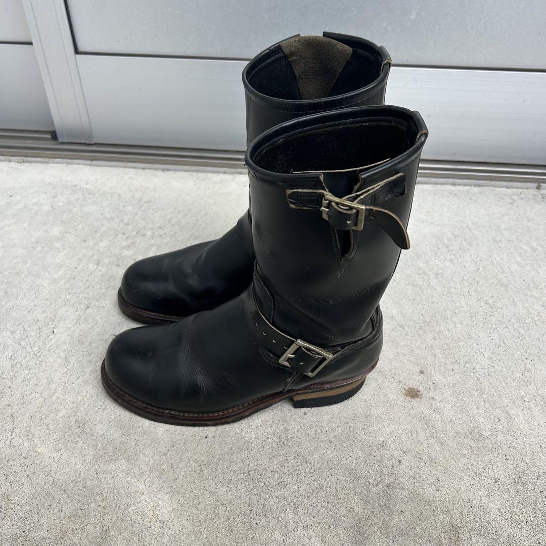 黒 バックル付き エンジニアブーツ