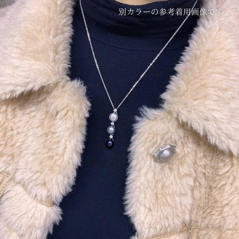 最新エルメス 189Nw【高品質✨】ネックレス フォーマル 淡水真珠 縦3連 パール アクセサリー