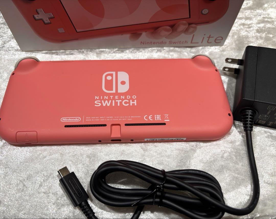 Nintendo Switch Lite ピンク　本体　箱あり　充電器あり Nintendo Switch Lite ピンク 本体 充電器付き - メルカリ