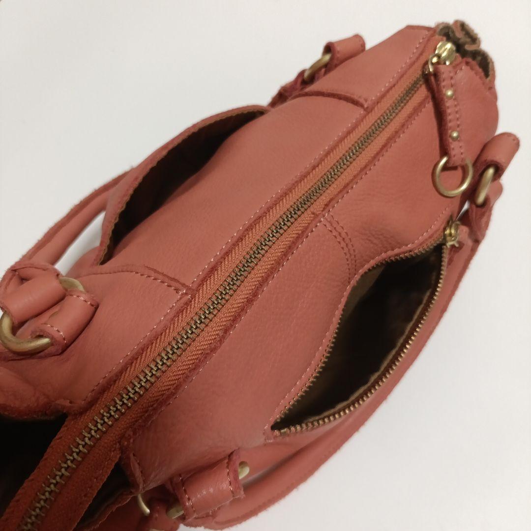 【極美品】Beaure 2way レザー 革 バッグ 大容量 ビューレ