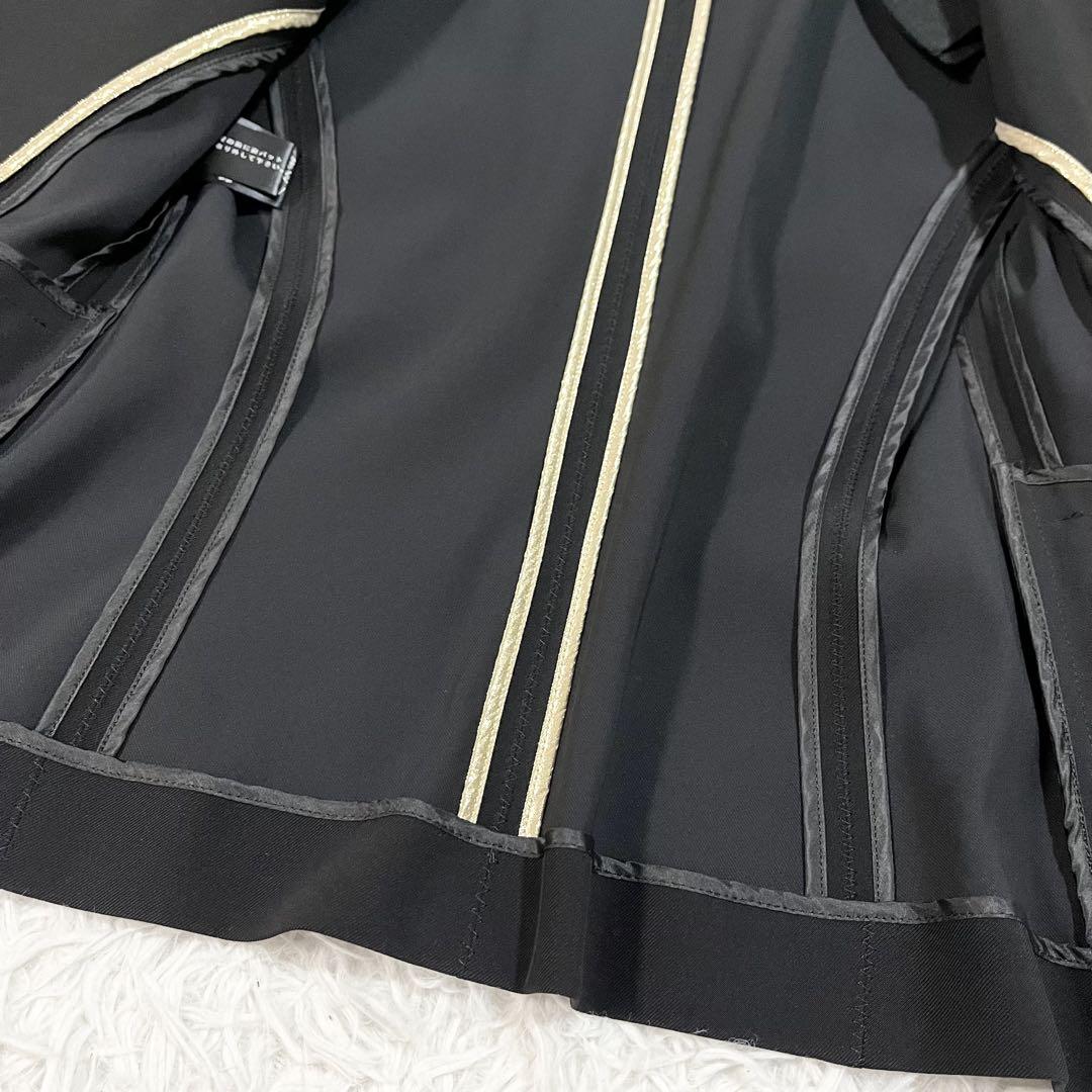 美品 BEIGE. 　人気モデル 洗える ノーカラージャケット 黒