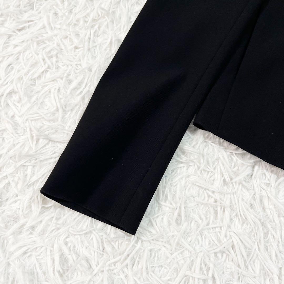 美品 BEIGE. 　人気モデル 洗える ノーカラージャケット 黒