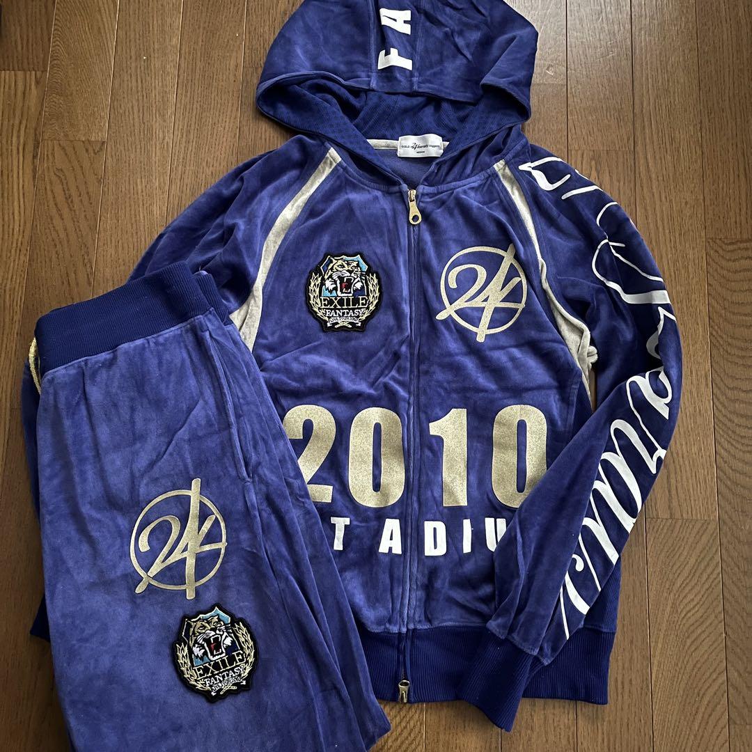 EXILEエグザイル セットアップ24Karats generationジャージ 超希少 EXILE 24karats ジャージ セットアップ ダブルジップ