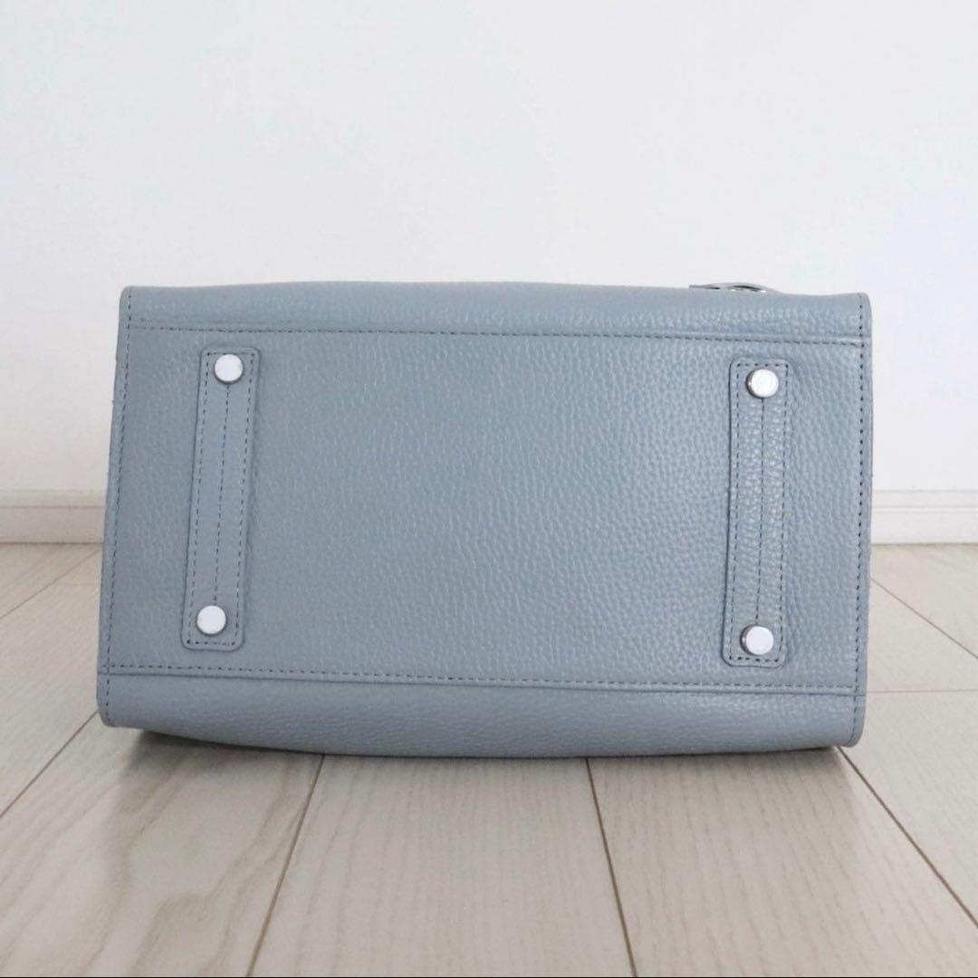 美品 ADMJ アールデコ スワロフスキー レザー 2WAY トートバッグ