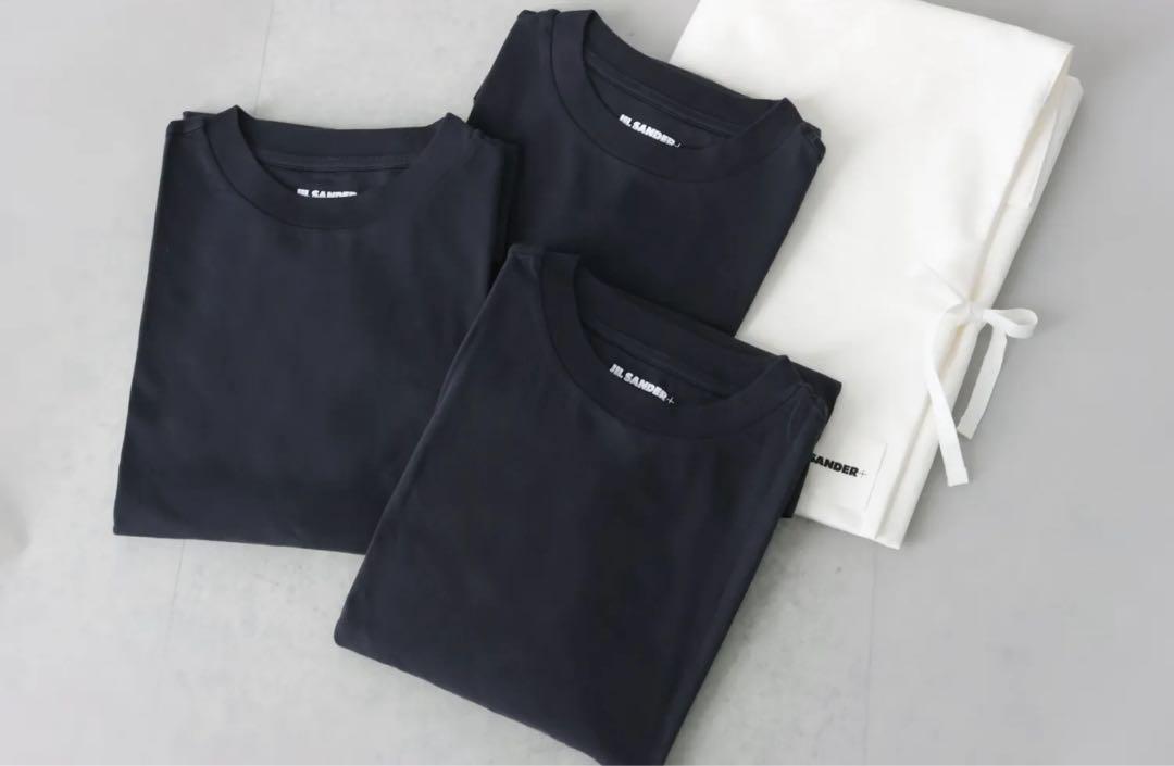 JIL SANDER+ 長袖Tシャツ3枚セット L ネイビー