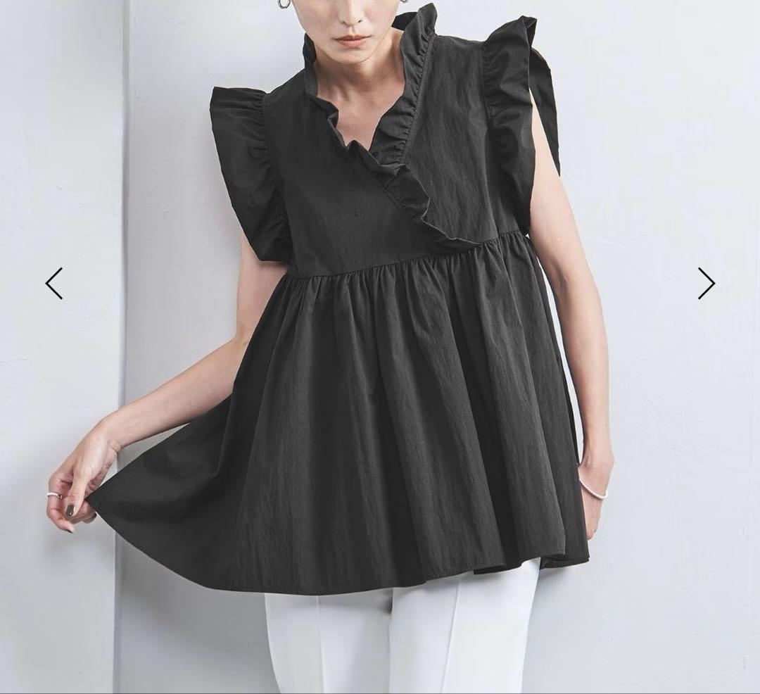 united arrows カシュクール フリルギャザー ブラウス