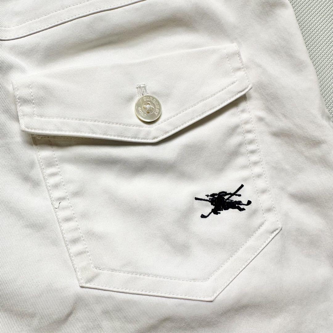BURBERRY GOLF ショートパンツ 白 ノバチェック 9 M バーバリー