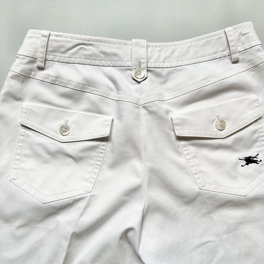 BURBERRY GOLF ショートパンツ 白 ノバチェック 9 M バーバリー