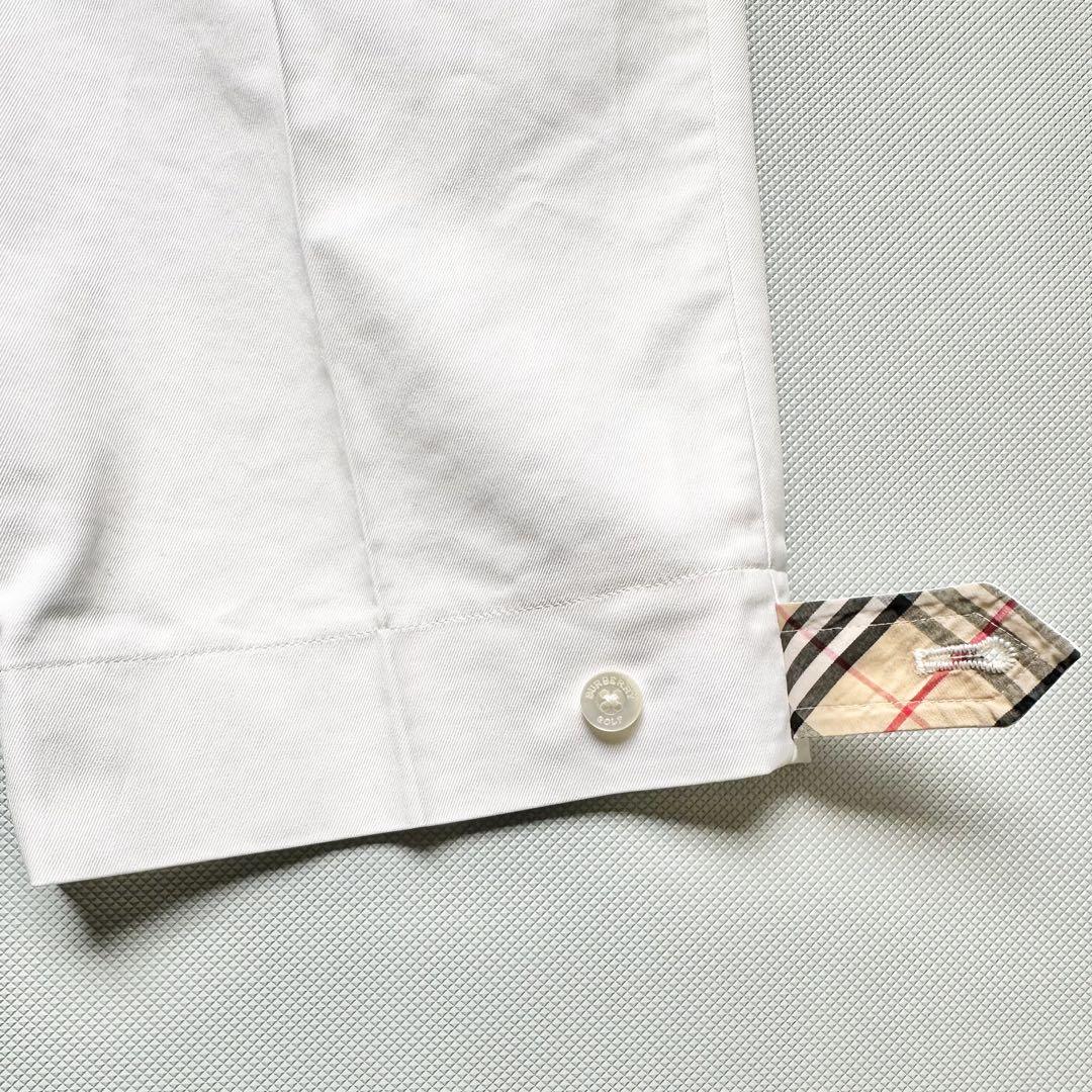 BURBERRY GOLF ショートパンツ 白 ノバチェック 9 M バーバリー