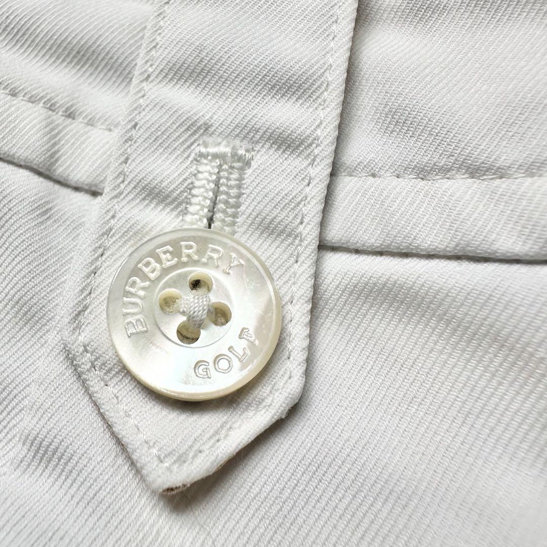 BURBERRY GOLF ショートパンツ 白 ノバチェック 9 M バーバリー