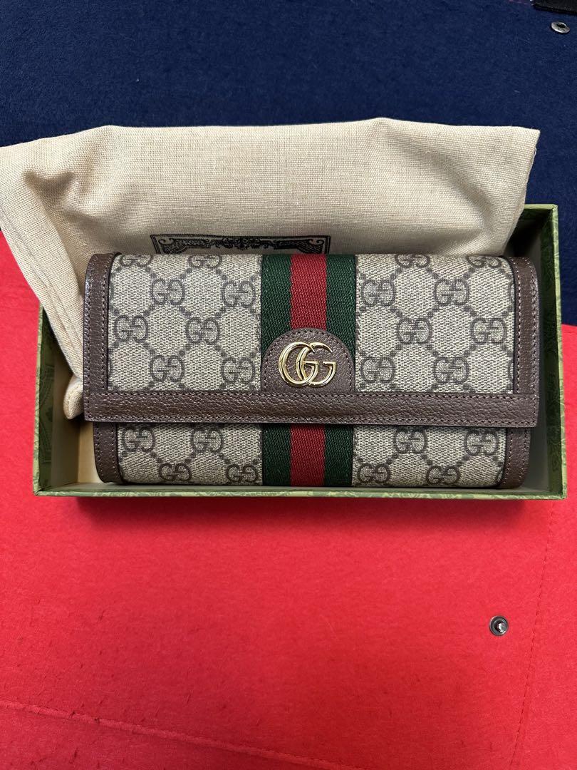 グッチ GUCCI 長財布 レディース オフィディア ブラウン