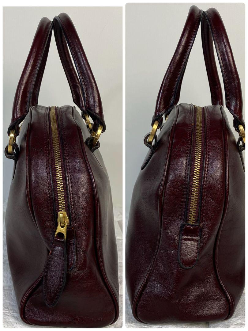ゴールドファイル　2way ショルダーバッグ　ハンドバッグ　レザー　ワインレッド ゴールドファイル 2way ショルダーバッグ ハンドバッグ レザー