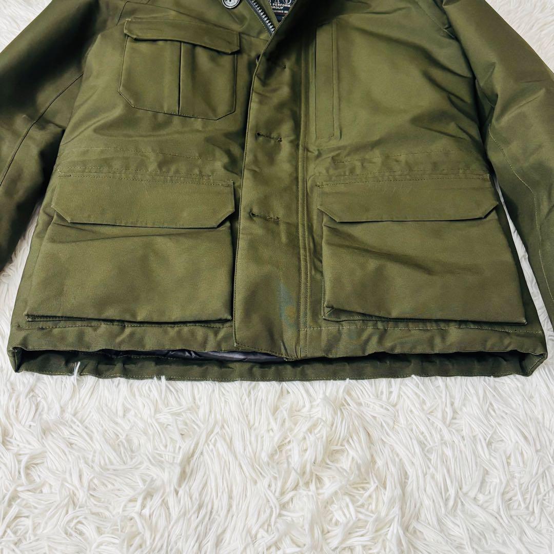 美品 ウールリッチ TETON ダウン ゴアテックス カーキ フード XS