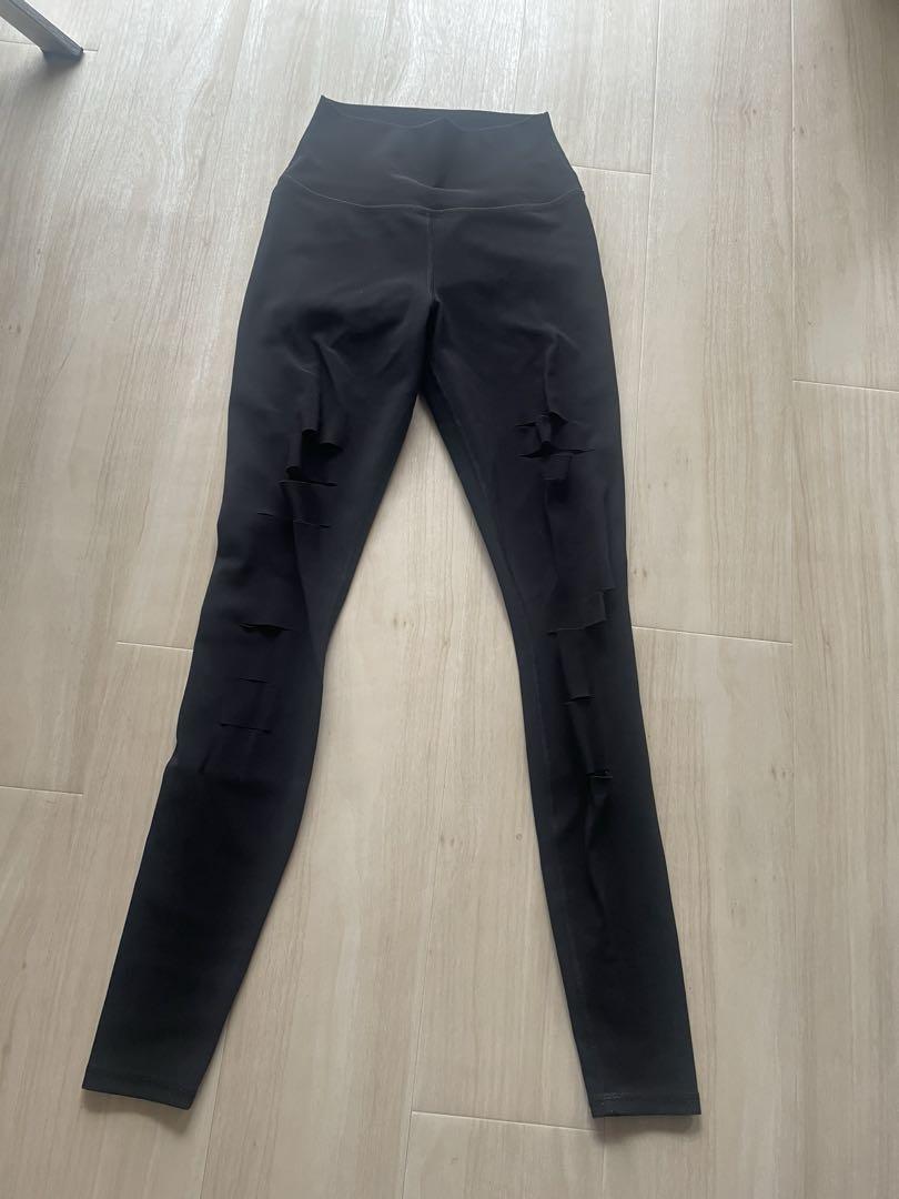 Alo - High Waist Extreme Ripped Warrior Leggings – Pure