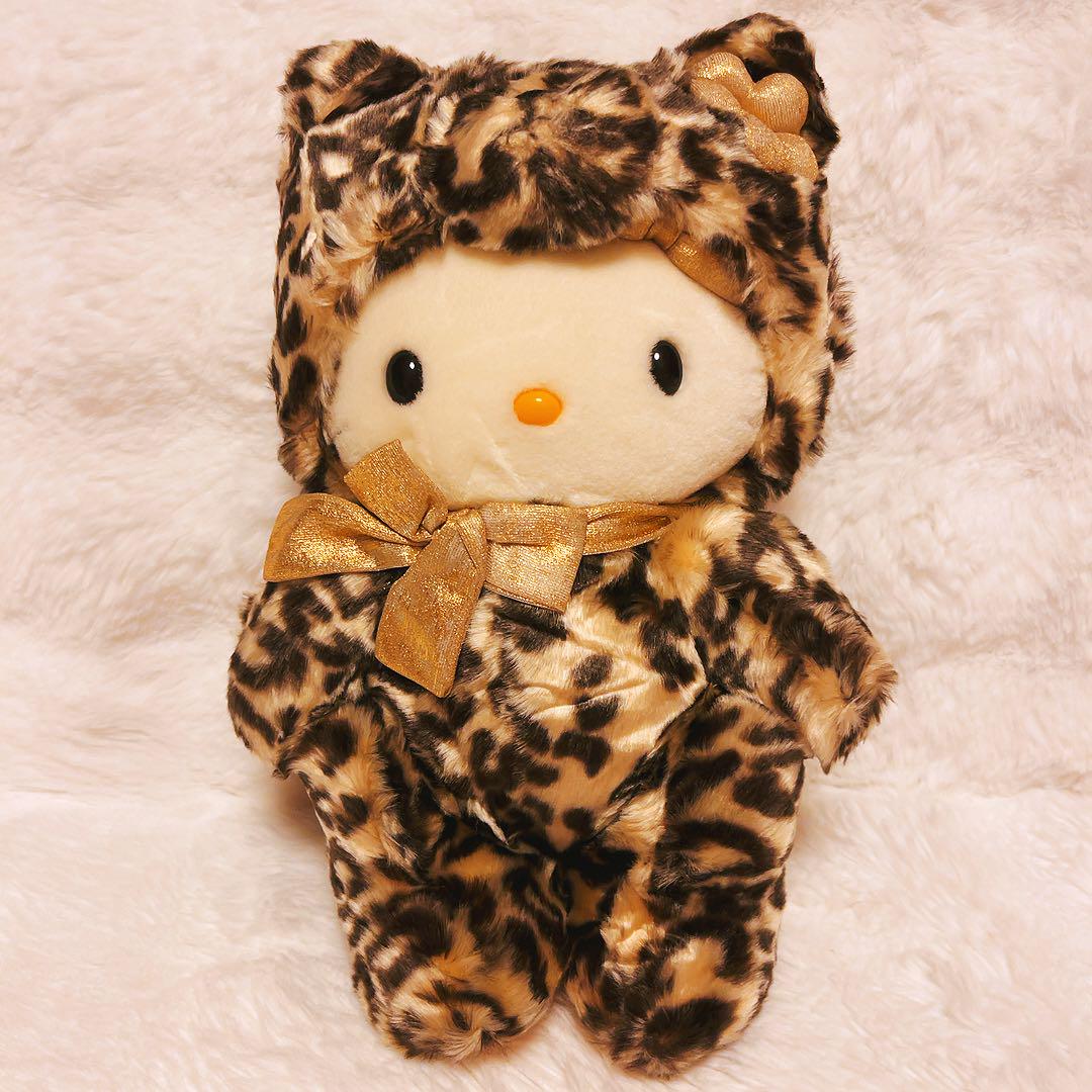 【メーカー直売】 希少レア ハローキティ シリアルナンバー 限定品 ヒョウ柄 ぬいぐるみ・マスコット