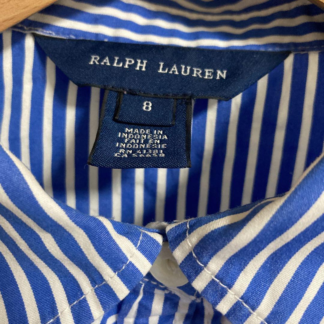 【美品】Polo Ralph Lauren 女子長袖フリルブラウス130cm 未使用品）ラルフローレン女児フリルブラウス - メルカリ