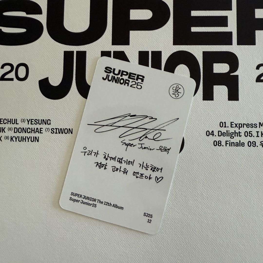 【限定値下げ】SUPER JUNIOR 12周年記念ランダムトレカ ウニョク Super Junior25』25Ver ウニョク 封入ランダムトレカ - メルカリ