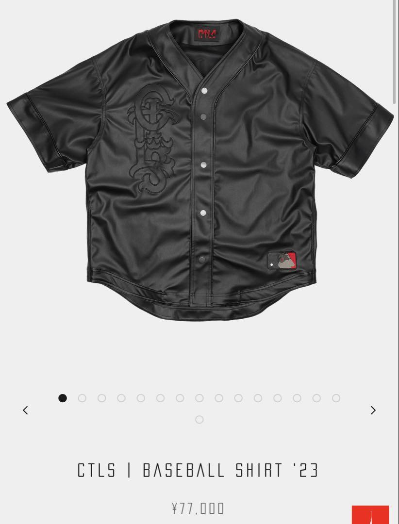 cvtvlist レザー　baseball シャツ cvtvlist CTLS レザーベースボールシャツ ブラック - メルカリ