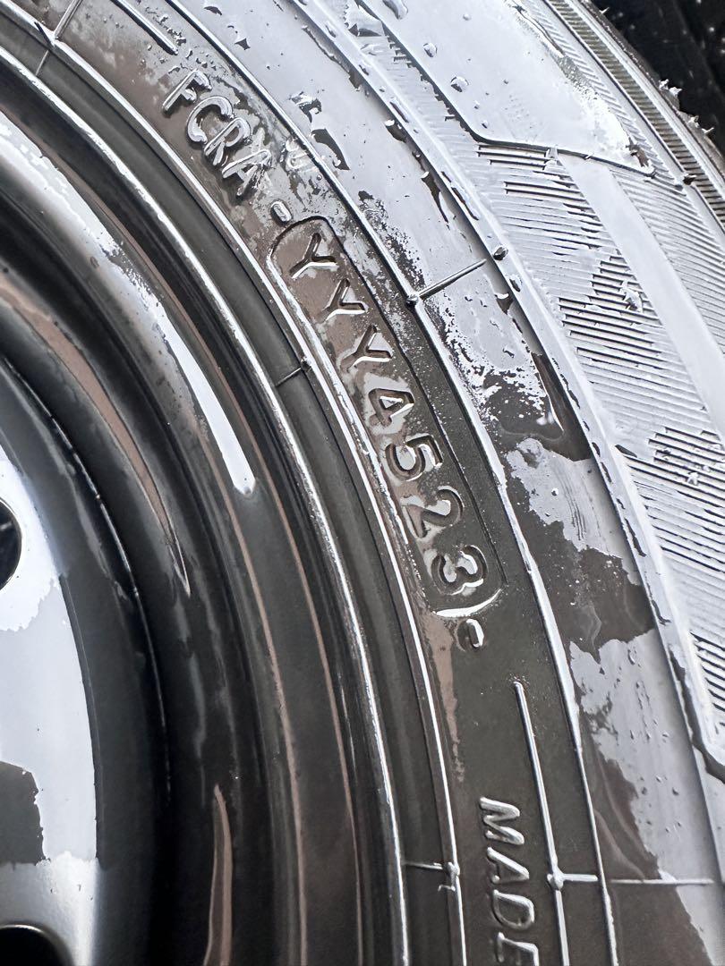 YOKOHAMA 145/80R12 ブラックホイール 4本セット