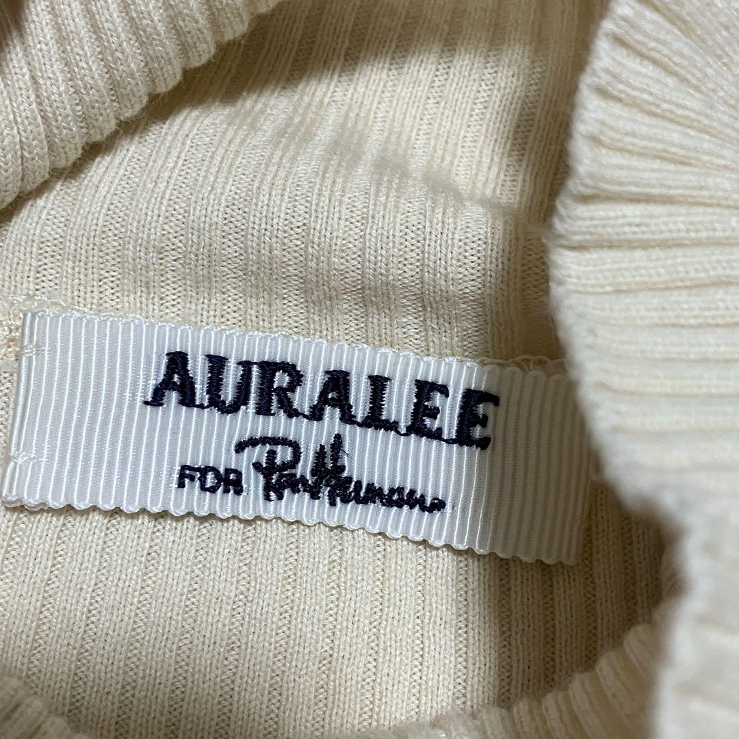 AURALEE RonHerman別注 ギザリブタートルネック 0 アイボリー