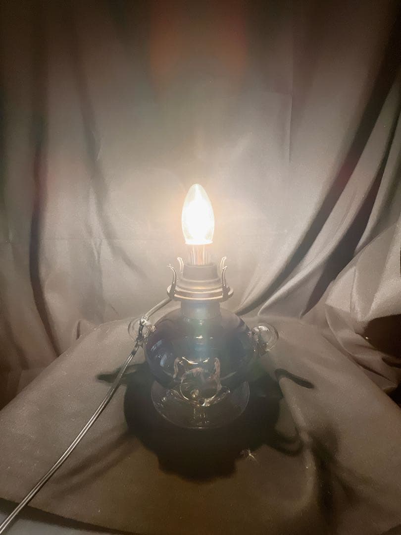 北一ガラス 北一硝子 オイルランタン オイルランプ 硝子工芸 ぶどう色 DIY