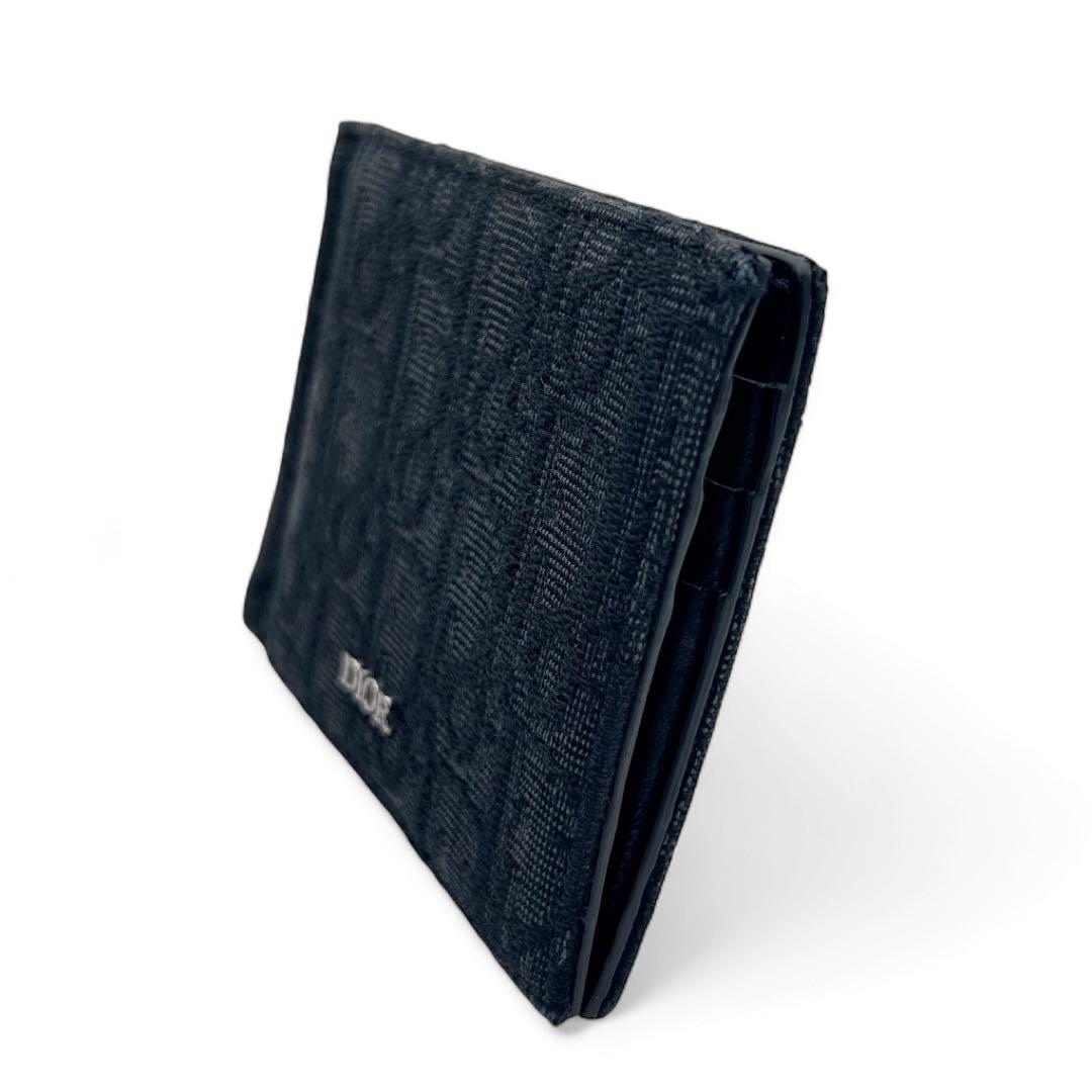 【現行品・美品】DIOR オブリーク マネークリップ ジャガード カードケース