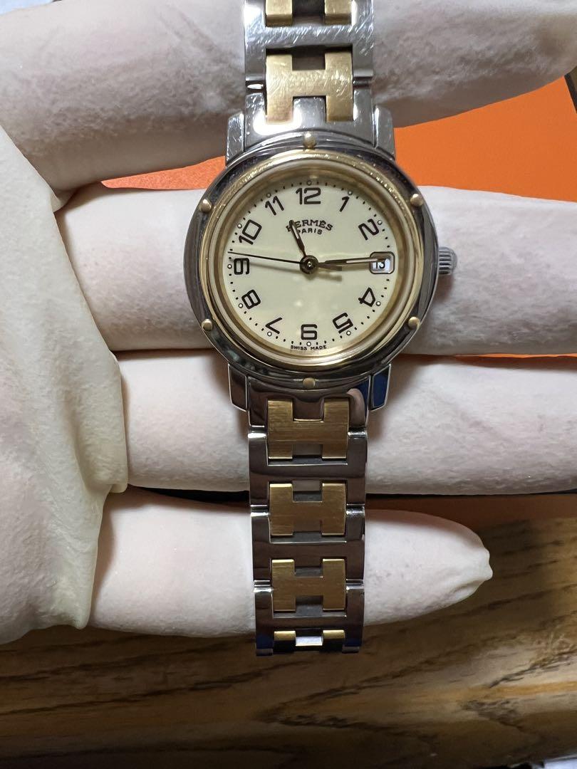 【正規品・美品】HERMES エルメス クリッパーCL4.220 レディース時計