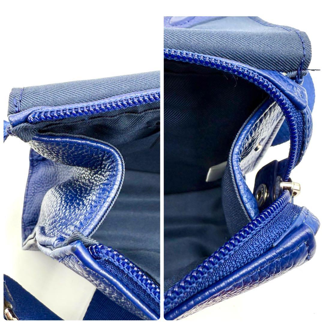 完売品 大人気 希少 イアパピヨネ ワイドテープ ショルダーバッグ ブルー 青 完売品 大人気 希少 イアパピヨネ ワイドテープ ショルダーバッグ ブルー 青