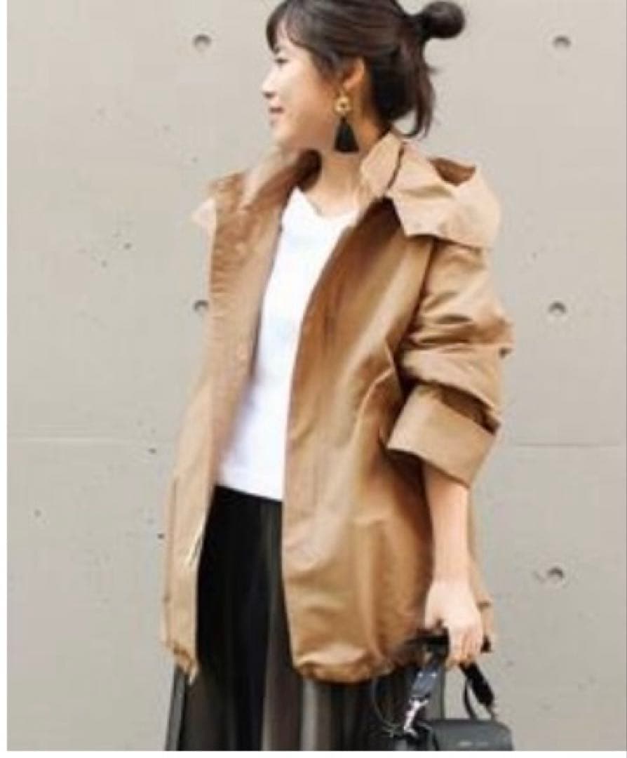 Spick Span グログランフーディコート36 スピックアンドスパンS Spick and Span